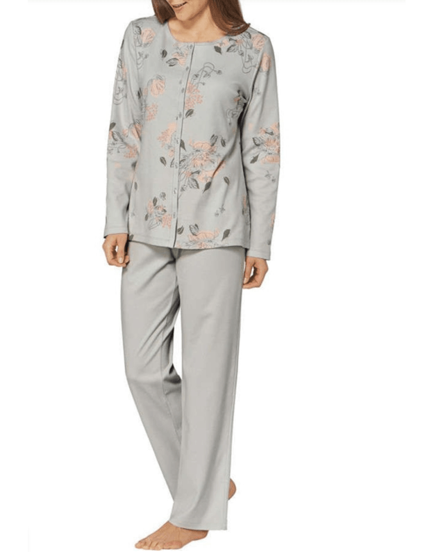 Triumph Timeless Cotton šviesiai pilkos spalvos pižama