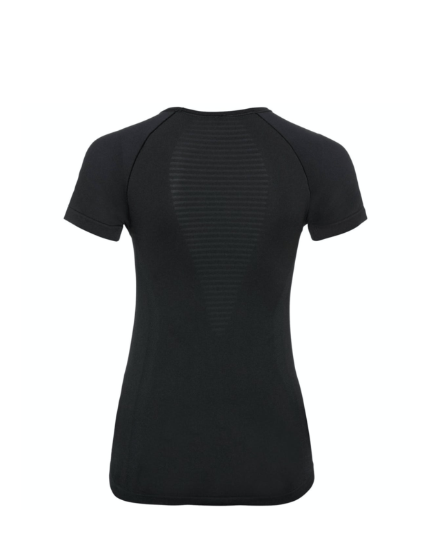 Odlo juodos spalvos moteriški sportiniai marškinėliai